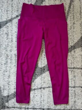 Athleta Fuchsia 7/8 salutation stash Leggings